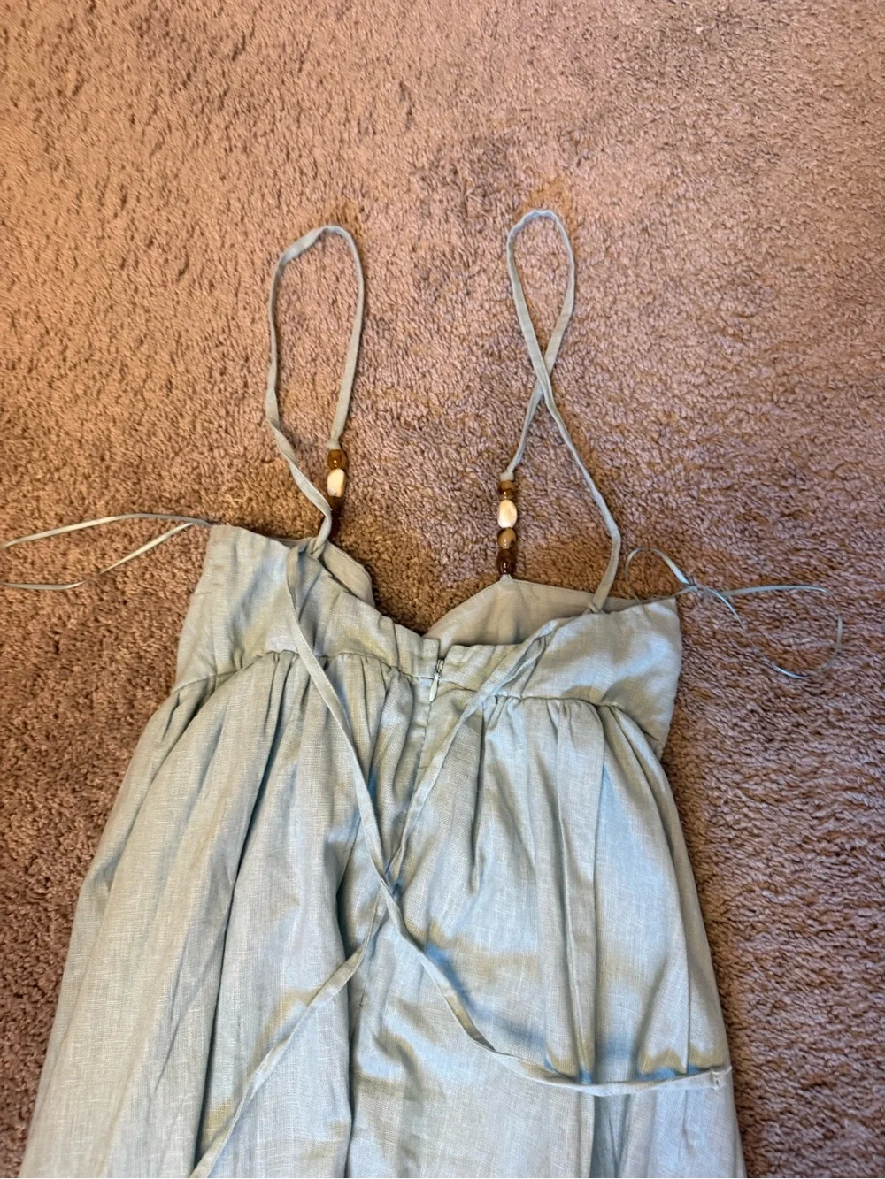 Abercrombie & Fitch Maxi Dress with Beaded Straps
